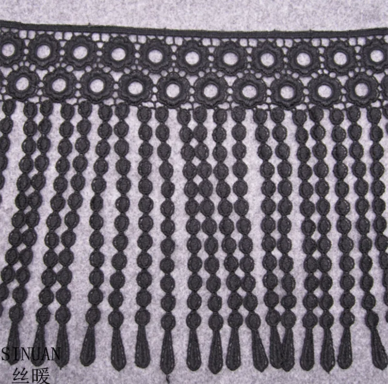 SINUAN knitting Lace Knitted Lace Black Fringe Trim 100% Polyester Tassel Trim Water Soluble Garment Accessories Crafts Sewing
SINUAN knitting Lace Knitted Lace Black Fringe Trim 100% Polyester Tassel Trim Water Soluble Garment Accessories Crafts Sewing