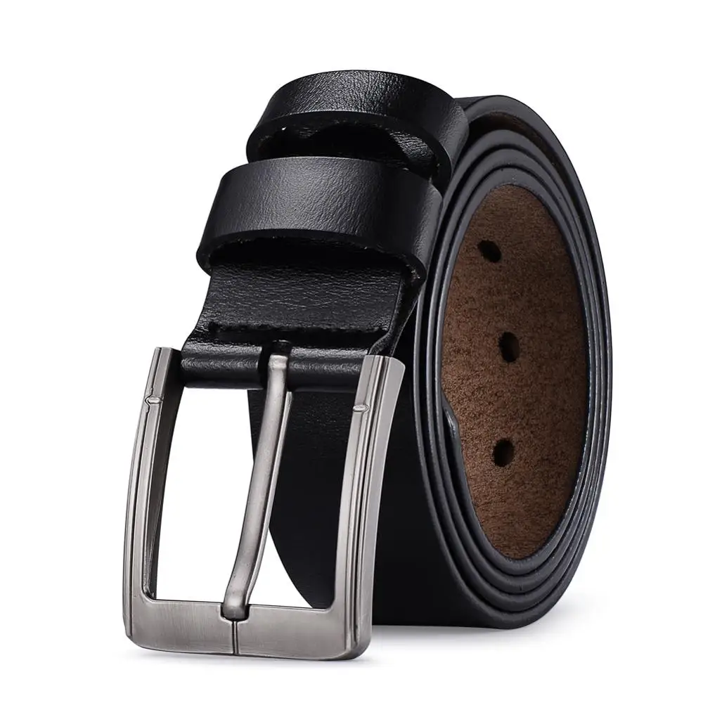 2019 High Quality black genuine crowskin leather luxury strap male belts pin buckle men belt for gift
2019 High Quality black genuine crowskin leather luxury strap male belts pin buckle men belt for gift