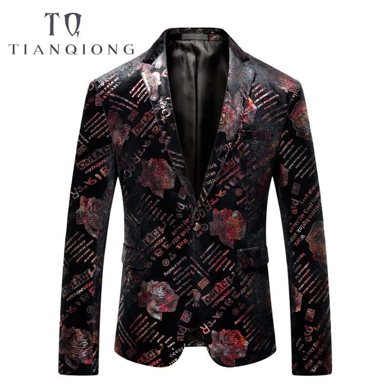 TIAN QIONG Mens Rose Floral Blazer 2018 High Quality Man Blazer Casual Suit Jacket 5XL Brand Slim Fit Wedding Prom Blazer Hombre
TIAN QIONG Mens Rose Floral Blazer 2018 High Quality Man Blazer Casual Suit Jacket 5XL Brand Slim Fit Wedding Prom Blazer Hombre