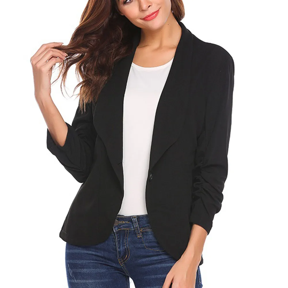 Fashion Women OL Style Three Quarter Sleeve Blazer Elegant Slim Suit traje mujer trajes de mujer women office suits ladies suits
Fashion Women OL Style Three Quarter Sleeve Blazer Elegant Slim Suit traje mujer trajes de mujer women office suits ladies suits