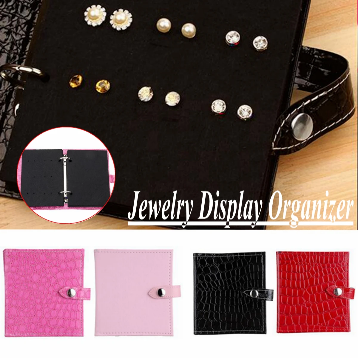 2 Sizes Earring Necklace Holder Storage Organizer Case Display Book Jewelry Box Colors PU Leather Abundant Space Adjustable Gift
2 Sizes Earring Necklace Holder Storage Organizer Case Display Book Jewelry Box Colors PU Leather Abundant Space Adjustable Gift