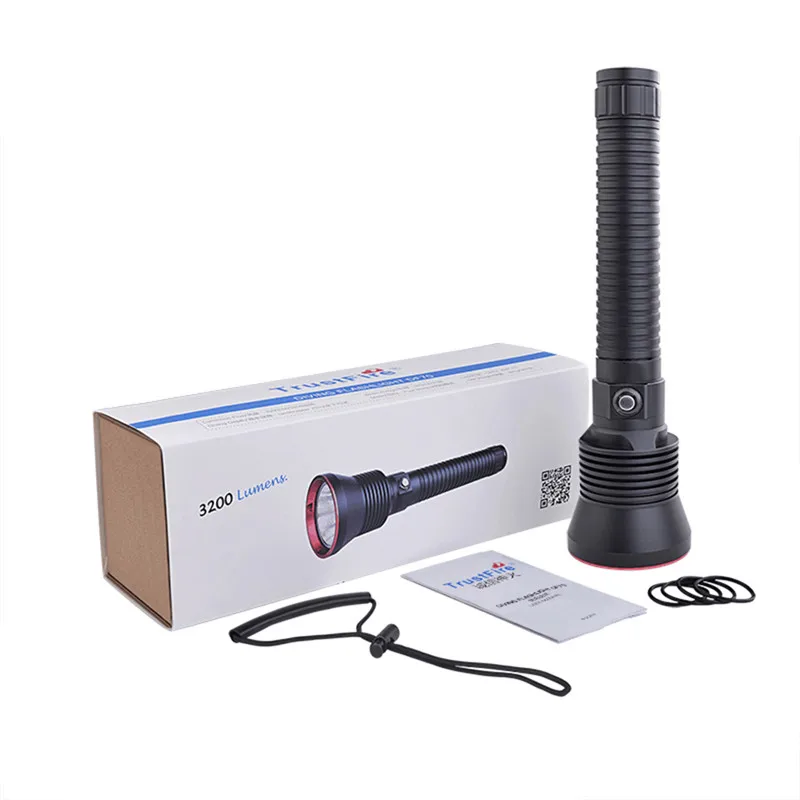TrustFire DF70 CREE XHP70 3200 Lumens 4-Mode 70m Under Water LED Diving Flashlight Without Battery Waterproof Lonf-ranged
TrustFire DF70 CREE XHP70 3200 Lumens 4-Mode 70m Under Water LED Diving Flashlight Without Battery Waterproof Lonf-ranged
