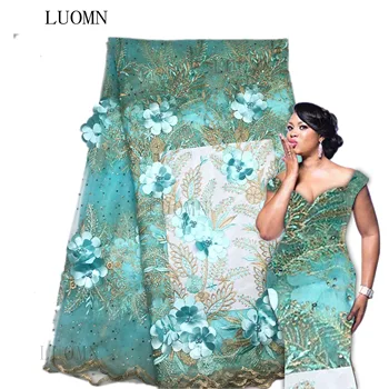 LOUMN Gold thread African Tulle Lace fabric for party dress.high quality 3d flower lace gold net mesh lace fabric 5 yards ZJ026
LOUMN Gold thread African Tulle Lace fabric for party dress.high quality 3d flower lace gold net mesh lace fabric 5 yards ZJ026