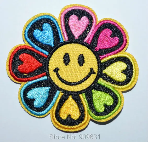 Hot ! Free shipping smily face smile love flower iron on applique or Sew on fashion embroidery applique patch Brand New
Hot ! Free shipping smily face smile love flower iron on applique or Sew on fashion embroidery applique patch Brand New