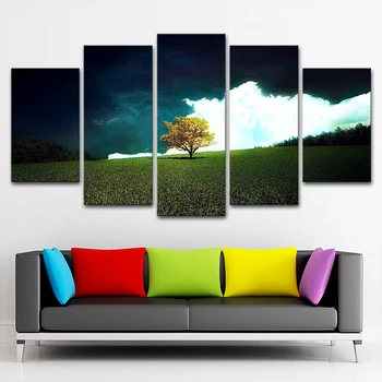 Decoration Living Room Wall Art Modern Prints 5 Pieces Trees Sunshine Scenery Poster Modular Pictures Canvas Paintings Framework
Decoration Living Room Wall Art Modern Prints 5 Pieces Trees Sunshine Scenery Poster Modular Pictures Canvas Paintings Framework