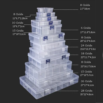 Adjustable 1-36 Grids Compartment Storage Box Jewelry Earring Bead Screw toy parts Holder Case Display Organizer Container
Adjustable 1-36 Grids Compartment Storage Box Jewelry Earring Bead Screw toy parts Holder Case Display Organizer Container