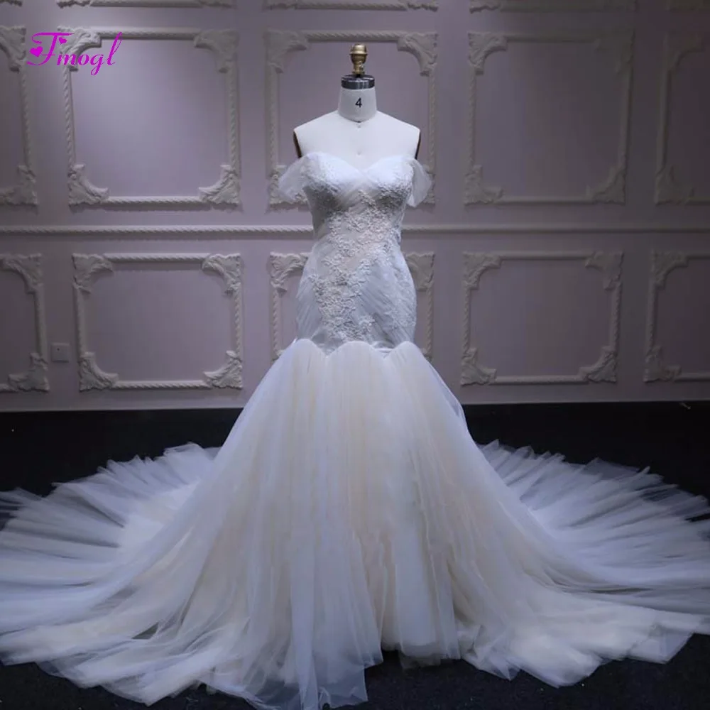 Fsuzwel Graceful Pleated Sweetheart Neck Mermaid Wedding Dress 2019 Appliques Beaded Pearls Trumpet Bridal Gown Vestido de Noiva
Fsuzwel Graceful Pleated Sweetheart Neck Mermaid Wedding Dress 2019 Appliques Beaded Pearls Trumpet Bridal Gown Vestido de Noiva