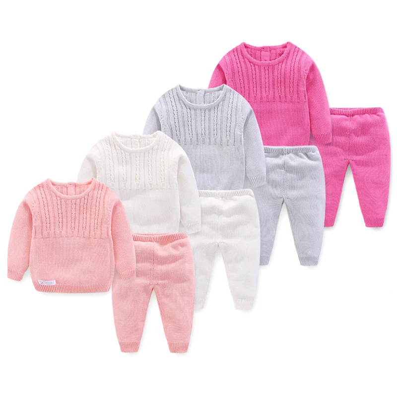 Solid Knitting Noewborn Baby Clothing Sets 2pcs Long Sleeve Outwear Jacket+Pants New Spring Autumn Baby Boys Girls Clothes Set
Solid Knitting Noewborn Baby Clothing Sets 2pcs Long Sleeve Outwear Jacket+Pants New Spring Autumn Baby Boys Girls Clothes Set