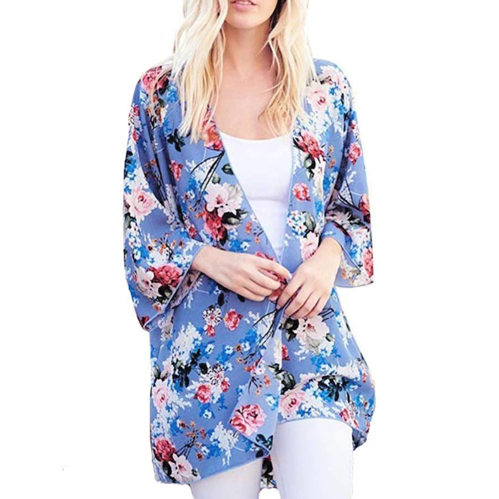 2019 BB&KK Women Vintage Chiffon Kimono Floral Loose Open Blouses Tops Ladies Summer Holiday Beach Crochet Cover Up Long Blouse
2019 BB&KK Women Vintage Chiffon Kimono Floral Loose Open Blouses Tops Ladies Summer Holiday Beach Crochet Cover Up Long Blouse