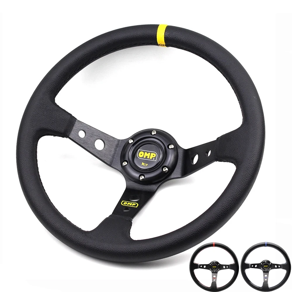 14 Inch 350mm OMP Steering Wheel Deep Dish Universal Racing Steering Wheel with Horn Button Sport Steering Wheel
14 Inch 350mm OMP Steering Wheel Deep Dish Universal Racing Steering Wheel with Horn Button Sport Steering Wheel