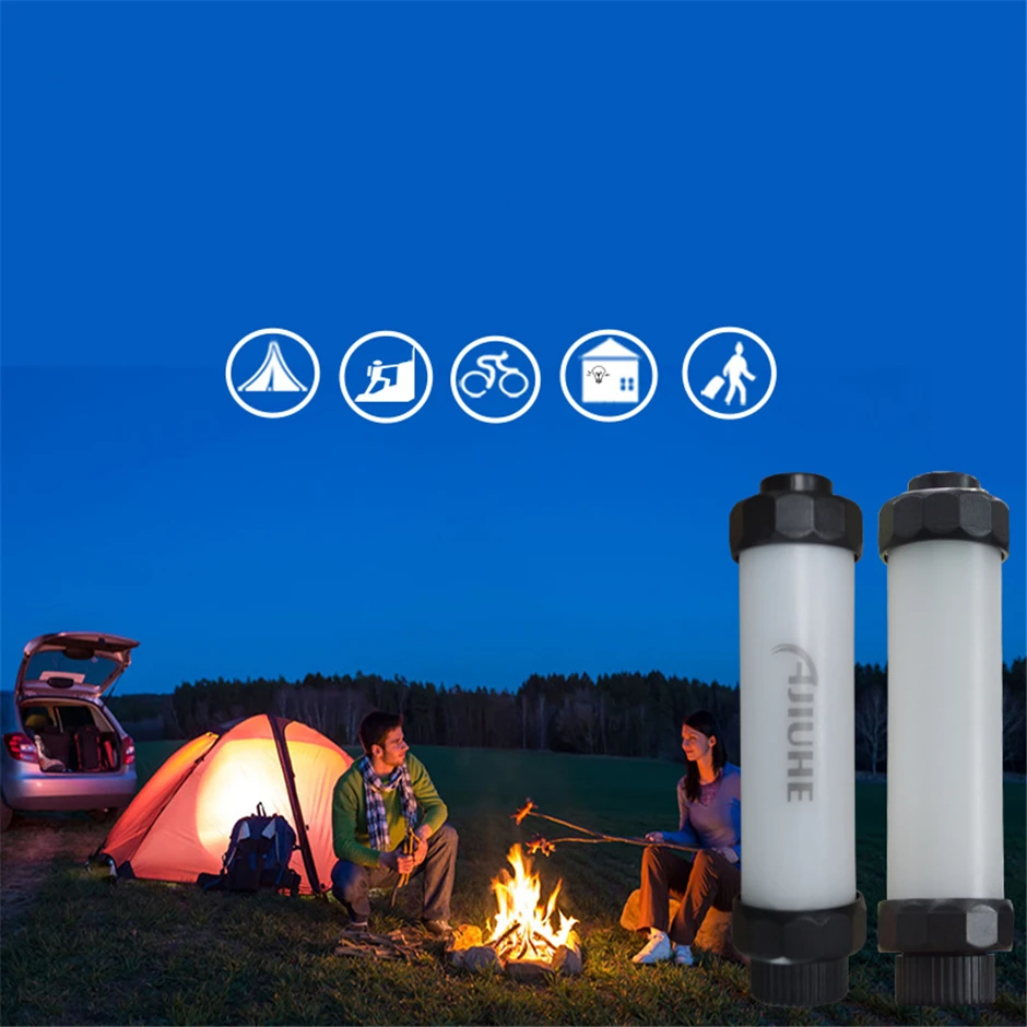 Фото LED Flashlight Light Waterproof IP68 Torch Outdoor Camping Hiking Lamp USB Chargeable Magnet Working Folding Hook | Лампы и освещение