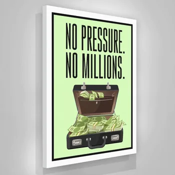 1 Piece printed Painting NO PRESSURE NO MILLIONS Framed Canvas Wall Art 
1 Piece printed Painting NO PRESSURE NO MILLIONS Framed Canvas Wall Art