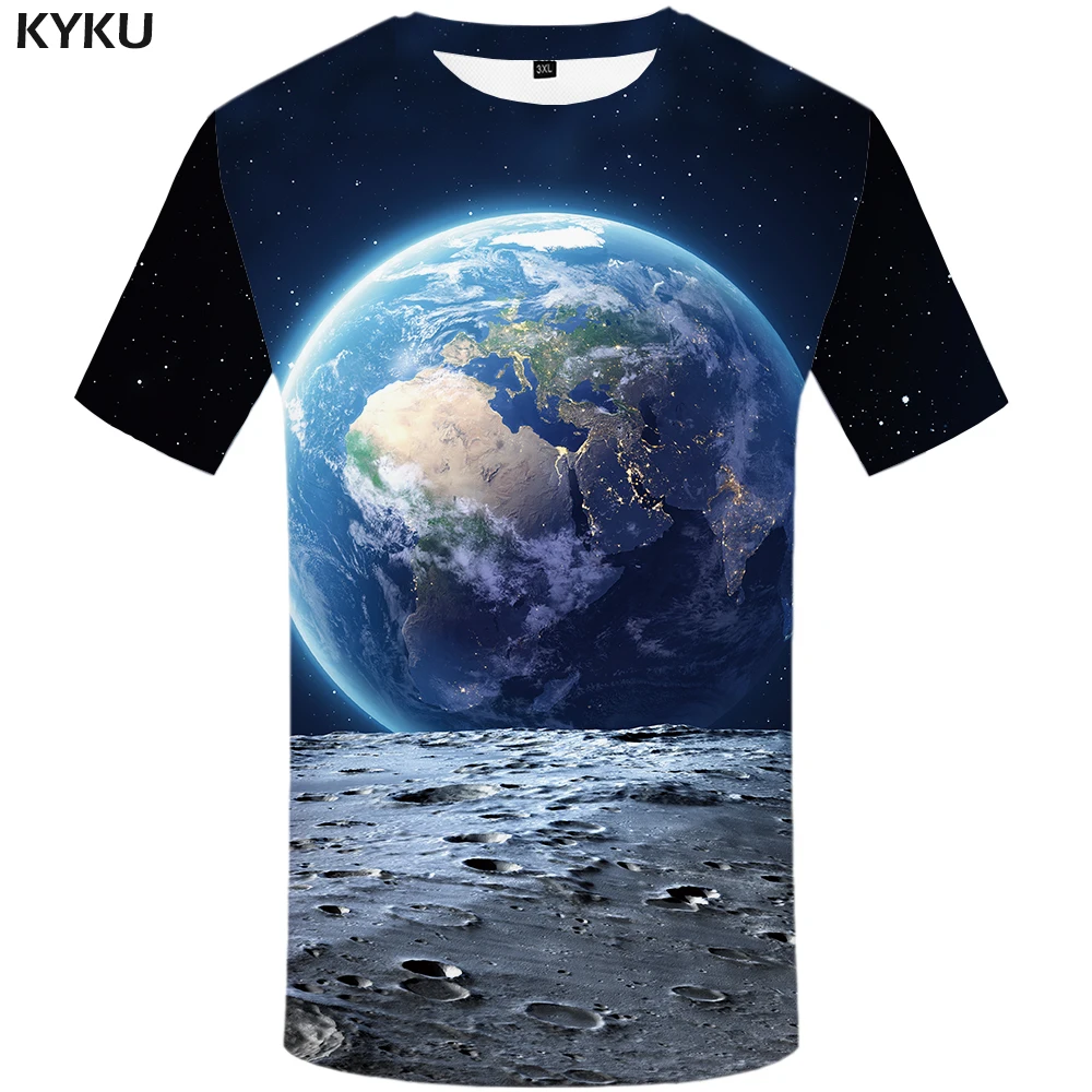 KYKU Brand Galaxy T Shirt Women Space Tshirt Earth 3d Print T-shirt Hip Hop Tee Black Cool Womens Clothing 2018 New Summer tops
KYKU Brand Galaxy T Shirt Women Space Tshirt Earth 3d Print T-shirt Hip Hop Tee Black Cool Womens Clothing 2018 New Summer tops