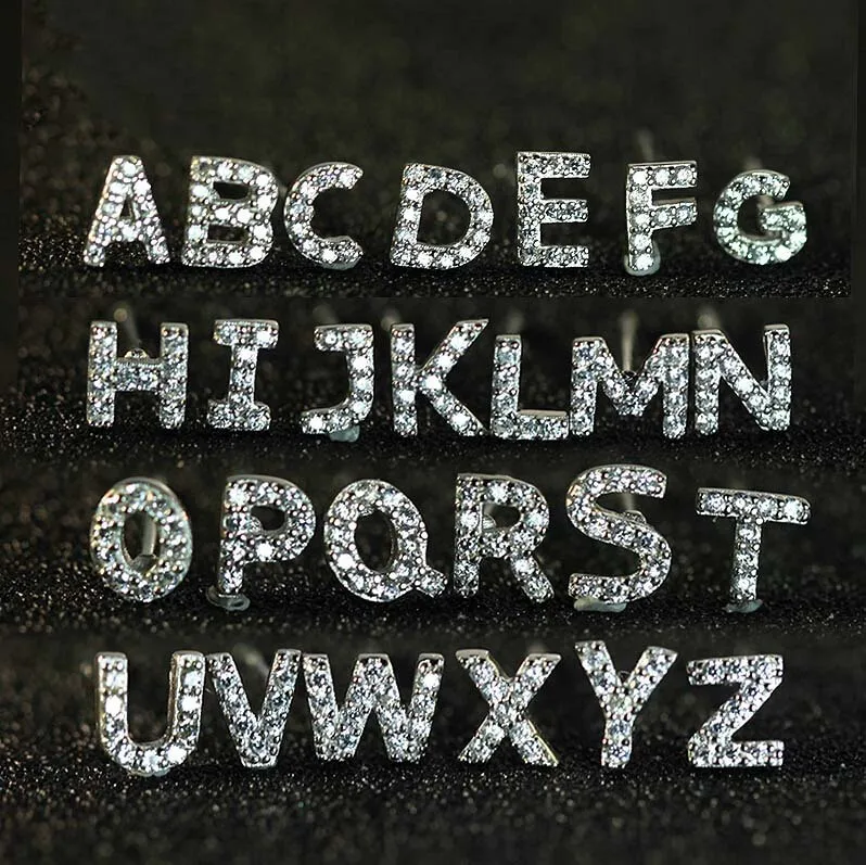 alphabet earrings 2016 Authentic silver stud earring letter paved aaa zircon from A-Z new design Top sterling 925 women jewelry
alphabet earrings 2016 Authentic silver stud earring letter paved aaa zircon from A-Z new design Top sterling 925 women jewelry