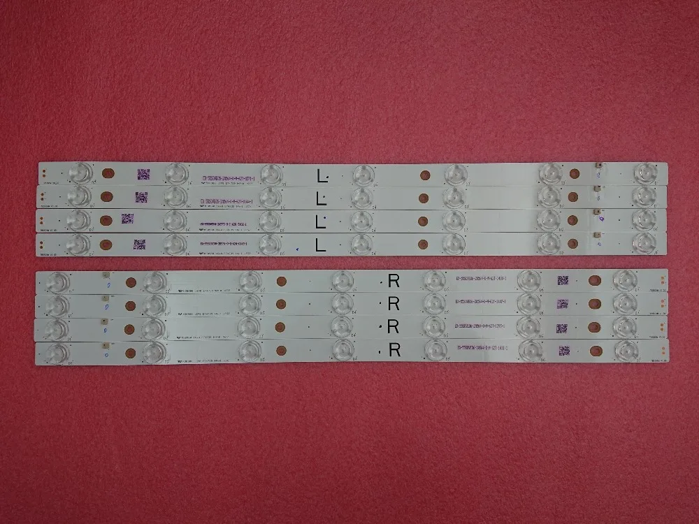 New 8 PCS(4*R 4*L) 7LED LED backlight strip for Panasonic TV TX-55AX630B TX-55AX630E TX-55DX600B TB55O9M 550TV01 550TV02 V4
New 8 PCS(4*R 4*L) 7LED LED backlight strip for Panasonic TV TX-55AX630B TX-55AX630E TX-55DX600B TB55O9M 550TV01 550TV02 V4