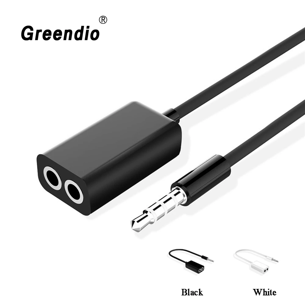 Greendio 3.5mm Jack 1 in 2 Couples Studio Line Earbud Headset Y Splitter Cable Headphone Earphone Adapter For Tablet Mobile
Greendio 3.5mm Jack 1 in 2 Couples Studio Line Earbud Headset Y Splitter Cable Headphone Earphone Adapter For Tablet Mobile