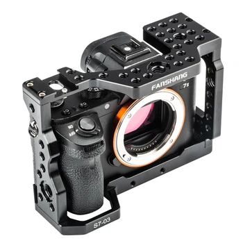 FANSHANG Aluminum Camera Cage Video Film Movie Rig Stabilizer for Sony A7RIII/A7III/A7II DSLR w/ Cold Shoe & ARRI Locating Hole
FANSHANG Aluminum Camera Cage Video Film Movie Rig Stabilizer for Sony A7RIII/A7III/A7II DSLR w/ Cold Shoe & ARRI Locating Hole