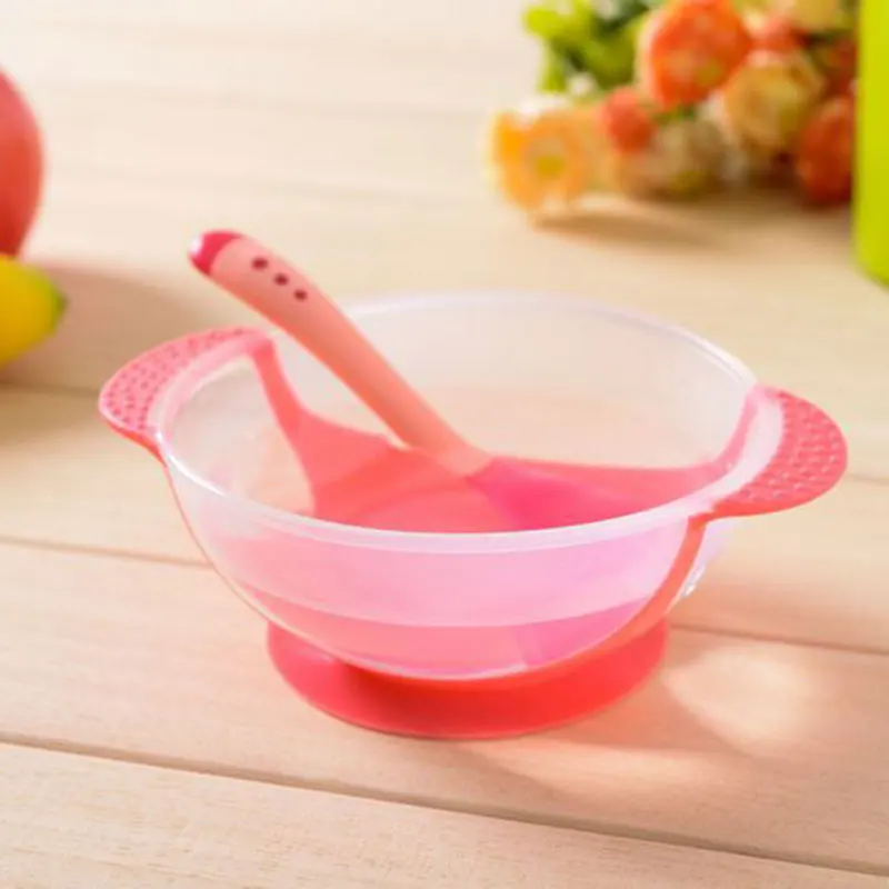 Drop shipping transparent Children's cutlery set Baby sucker bowl Temperature spoon double ear bowl set Baby accessories
Drop shipping transparent Children's cutlery set Baby sucker bowl Temperature spoon double ear bowl set Baby accessories