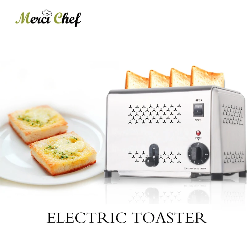 ITOP 4 Slices Toaster Stainless Steel Commercial Bread Toaster Oven Timer Automatic Breakfast Sandwich Machine Kitchen Tools
ITOP 4 Slices Toaster Stainless Steel Commercial Bread Toaster Oven Timer Automatic Breakfast Sandwich Machine Kitchen Tools