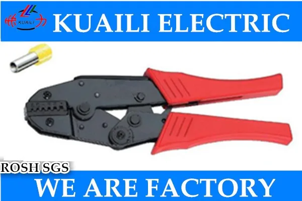 1PCS HS-04WFL 9'' Ratchet Crimping Plier European Style Capacity 0.5-4mm2 For Insulated and Non-insulated Ferrules
1PCS HS-04WFL 9'' Ratchet Crimping Plier European Style Capacity 0.5-4mm2 For Insulated and Non-insulated Ferrules