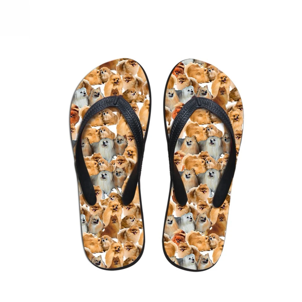 Customized Summer Women Flip Flops Cute Pomeranians Pattern Slip-on Home Slippers Woman Flats Fashion Beach Women's Shoes 2019
Customized Summer Women Flip Flops Cute Pomeranians Pattern Slip-on Home Slippers Woman Flats Fashion Beach Women's Shoes 2019