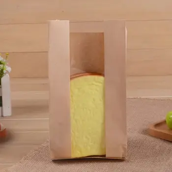 100pcs 50gsm Kraft Paper Window Takeout Food Bags Small Paper Gift Bags Fruits Bread Hamburger Fried Food Window Bag Pouches
100pcs 50gsm Kraft Paper Window Takeout Food Bags Small Paper Gift Bags Fruits Bread Hamburger Fried Food Window Bag Pouches