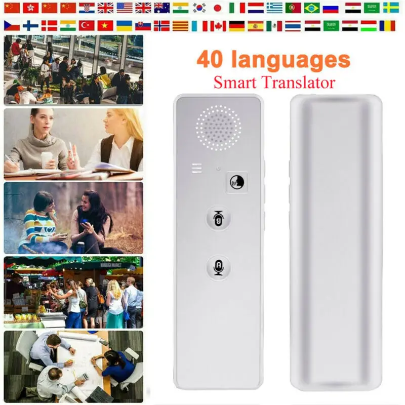 Portable Smart Instant Voice Translator Two-Way 40+ Languages Travel Translation
Portable Smart Instant Voice Translator Two-Way 40+ Languages Travel Translation