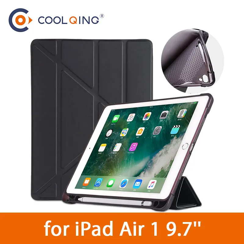 Soft Multi-folded Tablets Case For iPad Air 1 9.7 With Pencil Slot TPU Soft Protective Cover Tablet Case For iPad Air Case 9.7''
Soft Multi-folded Tablets Case For iPad Air 1 9.7 With Pencil Slot TPU Soft Protective Cover Tablet Case For iPad Air Case 9.7''
