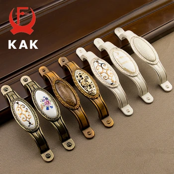 KAK Antique Vintage Wardrobe Door Knobs Zinc Alloy Ceramic Cabinet Handles Drawer Knobs European Style Furniture Handle Hardware
KAK Antique Vintage Wardrobe Door Knobs Zinc Alloy Ceramic Cabinet Handles Drawer Knobs European Style Furniture Handle Hardware