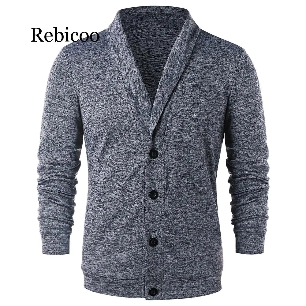 Men Turn Down Collar Button Up Cardigan Spring Casual Knitted Sweaters Solid Male Outwear Tops Sweatercoat
Men Turn Down Collar Button Up Cardigan Spring Casual Knitted Sweaters Solid Male Outwear Tops Sweatercoat