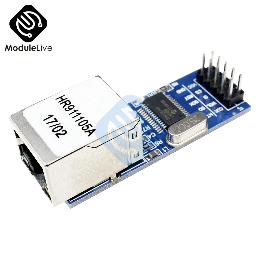 Мини ENC28J60 Ethernet LAN/сетевой модуль 51/AVR/ARM/PIC код для Arduino 51 AVR STM32 LPC|Детали и аксессуары