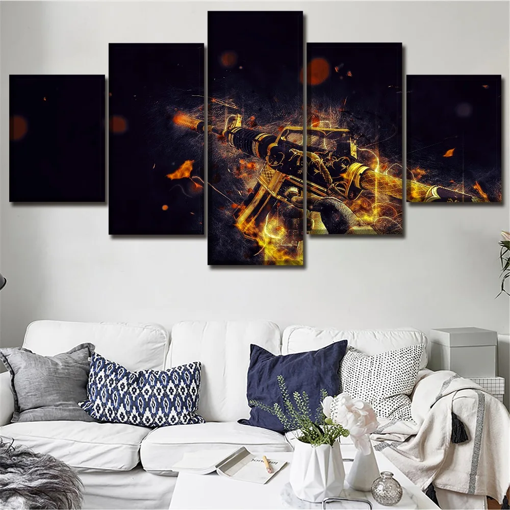 5 Pieces Canvas Painting Game Counter-Strike Global Offensive M4 Carbine Poster Modern Home Decor Wall Art Framework Picture
5 Pieces Canvas Painting Game Counter-Strike Global Offensive M4 Carbine Poster Modern Home Decor Wall Art Framework Picture