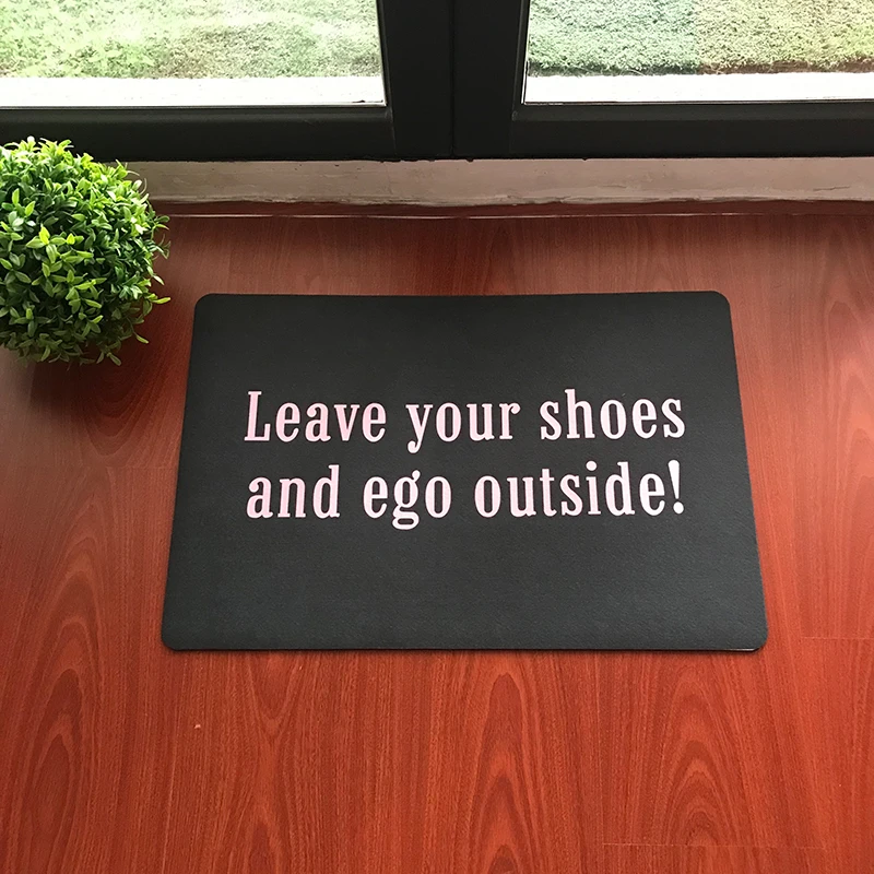 Funny Welcome Mats For Front Door Leave your shoes and ego outside! Indoor Decor Non-slip Mat Doormat Machine Washable Fabric
Funny Welcome Mats For Front Door Leave your shoes and ego outside! Indoor Decor Non-slip Mat Doormat Machine Washable Fabric
