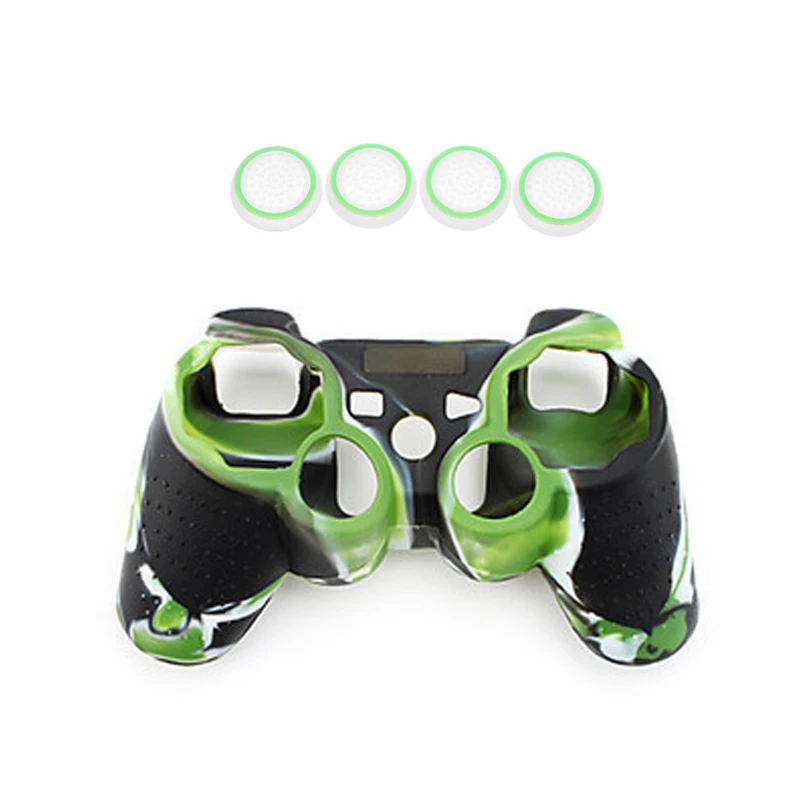 4 pcs Thumb Grips +1 pc Camouflage Skin Cover Silicone Case Protection Skin For SONY Playstation 3 PS3 Dualshock Controller
4 pcs Thumb Grips +1 pc Camouflage Skin Cover Silicone Case Protection Skin For SONY Playstation 3 PS3 Dualshock Controller
