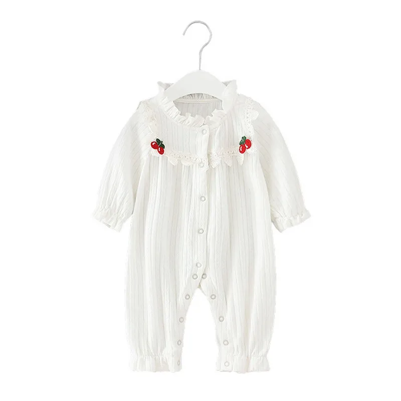 Toddler Newborn Baby Boys Girls Infant Rompers Jumpsuit Baby Clothes Long Sleeve Outfit with Cherry Embroidery 0-2T
Toddler Newborn Baby Boys Girls Infant Rompers Jumpsuit Baby Clothes Long Sleeve Outfit with Cherry Embroidery 0-2T
