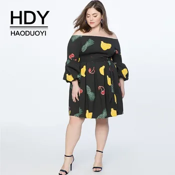HDY Haoduoyi Plus Large Size Simple And SexyOne-necked Strapless Fruit Print With Long Sleeve Dress
HDY Haoduoyi Plus Large Size Simple And SexyOne-necked Strapless Fruit Print With Long Sleeve Dress