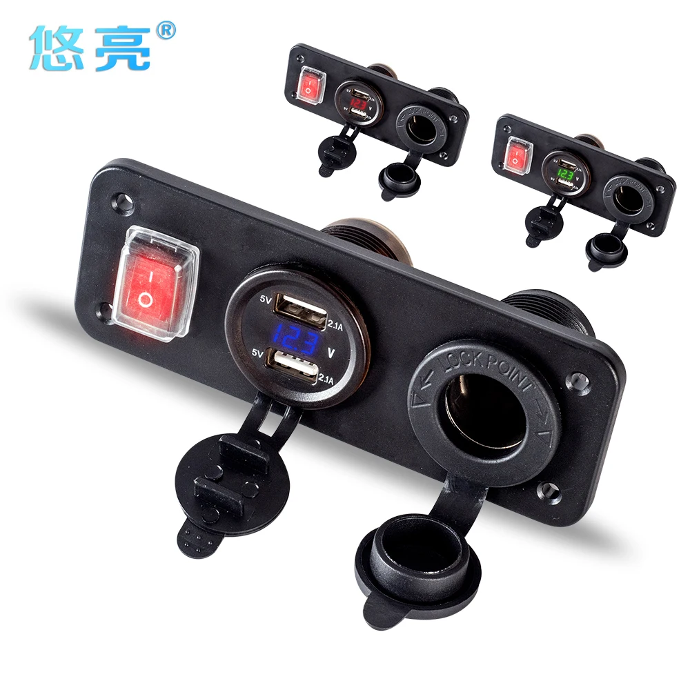 Newest Style Multifunction Fast Car Charger With LED USB Car Charger Voltage Display Cigarette Lighter Socket On/Off Protection
Newest Style Multifunction Fast Car Charger With LED USB Car Charger Voltage Display Cigarette Lighter Socket On/Off Protection