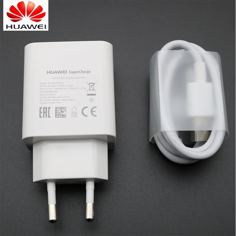 HUAWEI P10 Plus Fast Charger Mate 9 10 Pro P20 Pro Supercharge Quick Travel Wall Adapter 4.5V5A Type-C 3.0 USB Cable 1M Original
HUAWEI P10 Plus Fast Charger Mate 9 10 Pro P20 Pro Supercharge Quick Travel Wall Adapter 4.5V5A Type-C 3.0 USB Cable 1M Original