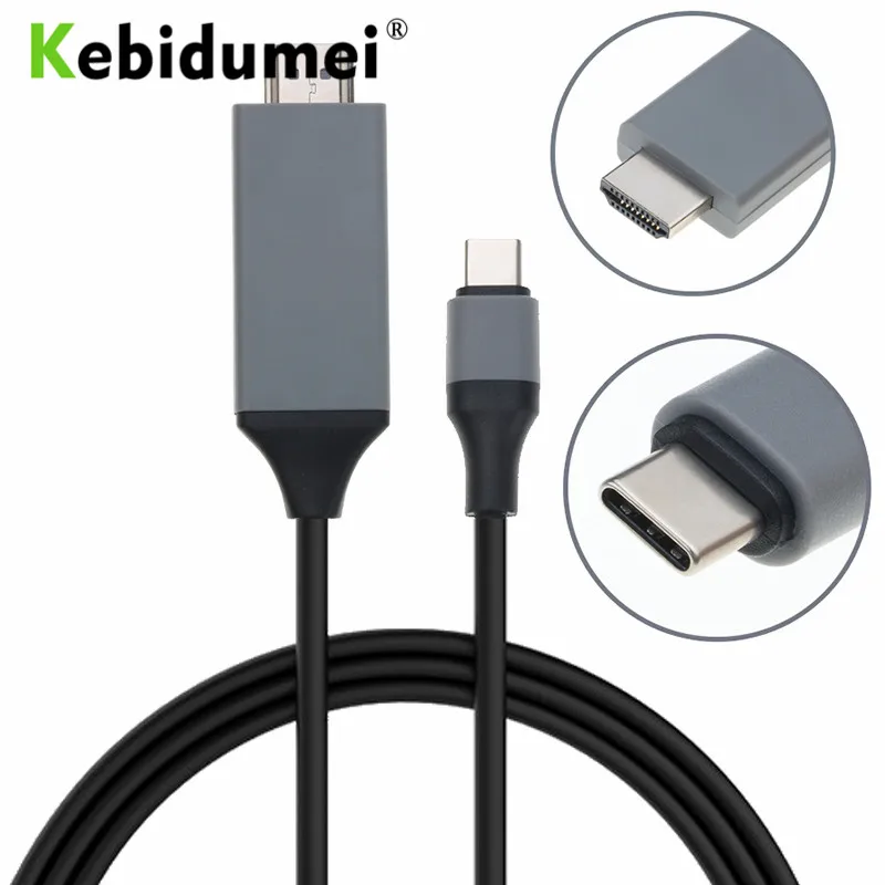 Kebidumei 2M USB C to HDMI Cable USB 3.1 Type-C to HDMI Converter 4K 30Hz HD Extend Cable/Adapter for Macbook Samsung S8
Kebidumei 2M USB C to HDMI Cable USB 3.1 Type-C to HDMI Converter 4K 30Hz HD Extend Cable/Adapter for Macbook Samsung S8