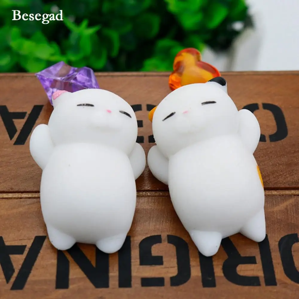Besegad 3PCS Cute Kawaii TPR Cartoon Cat Mochi Slow Rising Squishy Squeeze Toy for Children Adults Relieves Stress Anxiety Toys
Besegad 3PCS Cute Kawaii TPR Cartoon Cat Mochi Slow Rising Squishy Squeeze Toy for Children Adults Relieves Stress Anxiety Toys