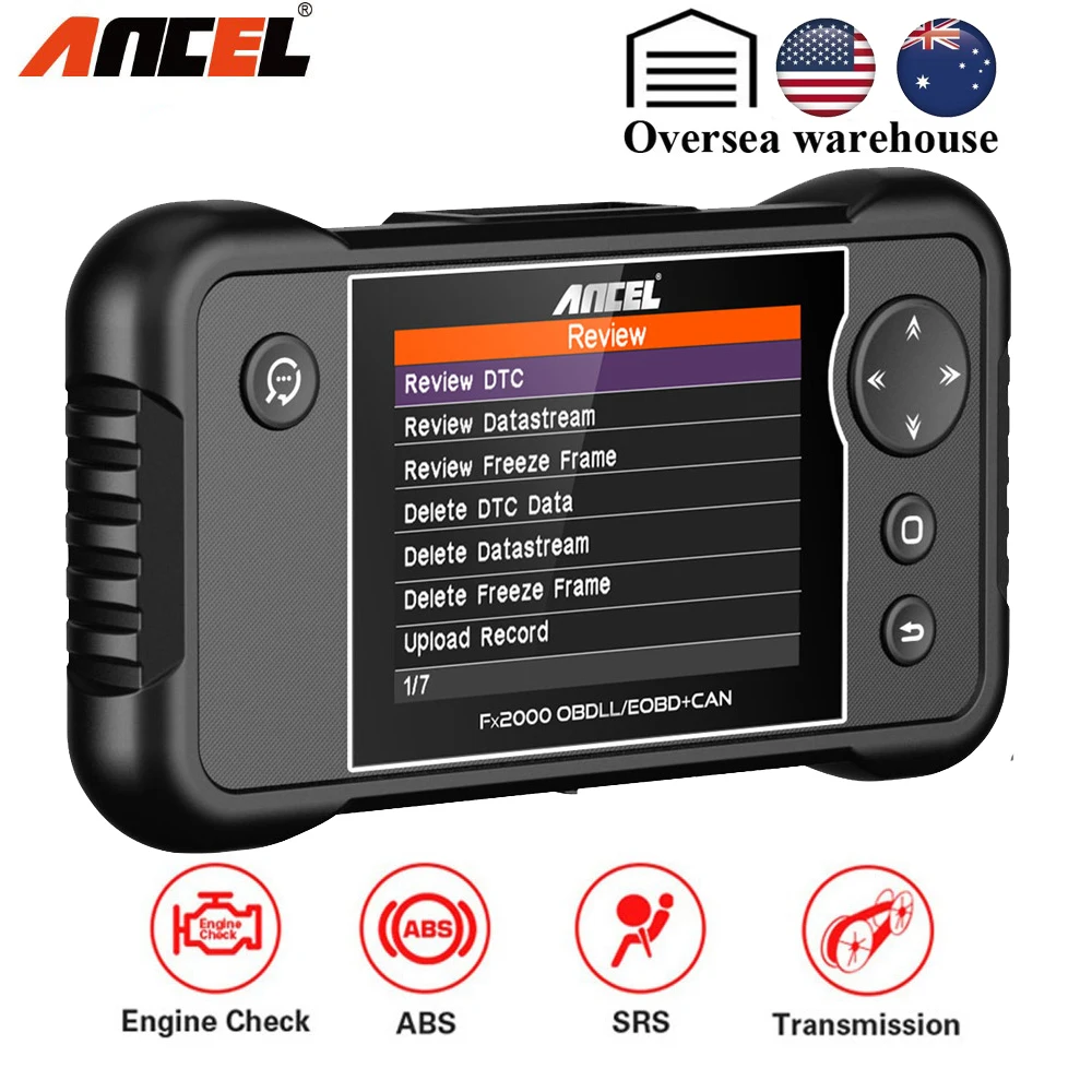 Ancel FX2000 OBD2 Code Reader OBDII Scanner For Engine/ABS/SRS/AT Support 8 Language 46 Car Brands Auto OBD Diagnostic Tool
Ancel FX2000 OBD2 Code Reader OBDII Scanner For Engine/ABS/SRS/AT Support 8 Language 46 Car Brands Auto OBD Diagnostic Tool