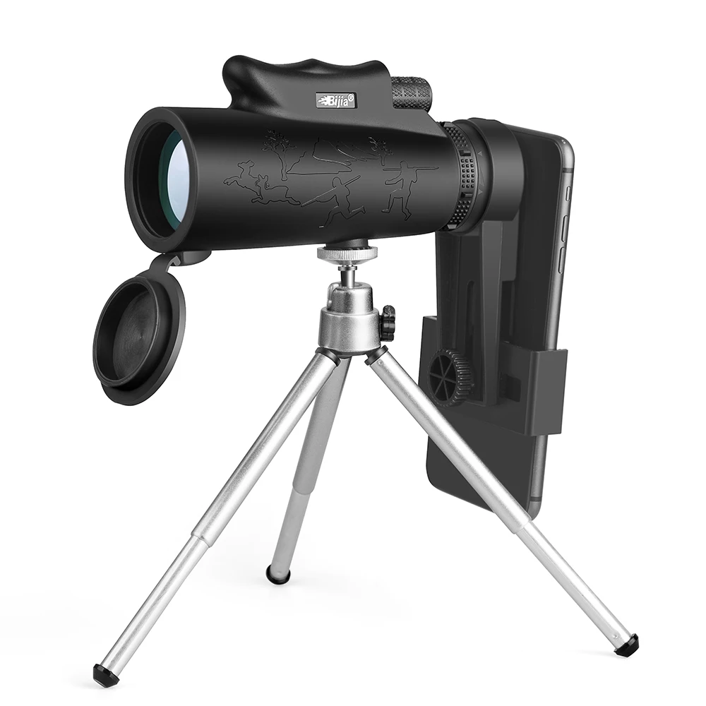 BIJIA 10X42 HD Portable Monocular Mobile Phone Telescope with Phone Holder and Tripod for Outdoor Sports and Bird Watching
BIJIA 10X42 HD Portable Monocular Mobile Phone Telescope with Phone Holder and Tripod for Outdoor Sports and Bird Watching