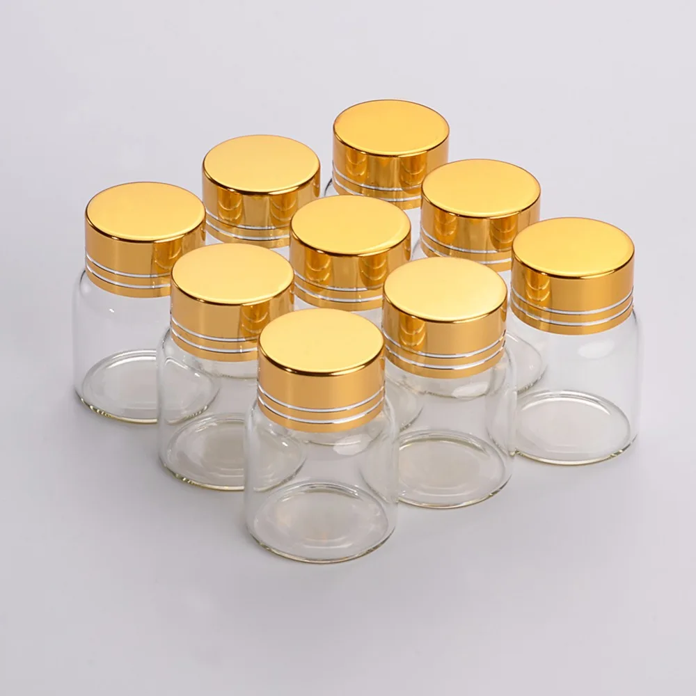 Empty Glass Bottles with Metal Screw Cap Pill Powder Ornament Bottles 8ml 15ml 20ml 25ml Liquid Food Saffron Jar Container 12pcs
Empty Glass Bottles with Metal Screw Cap Pill Powder Ornament Bottles 8ml 15ml 20ml 25ml Liquid Food Saffron Jar Container 12pcs