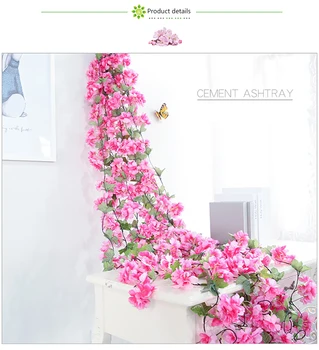 Luyue 233cm Artificial Cherry Blossoms Flower Vines party supplies Garland Silk Fake Cherry Flower Rattan Wedding home Decor
Luyue 233cm Artificial Cherry Blossoms Flower Vines party supplies Garland Silk Fake Cherry Flower Rattan Wedding home Decor