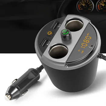 Car Cup Shaped LCD Bluetooth Handsfree FM Transmitter Auto MP3 Music Player Dual USB Car-charger 2 Point Smoke Hole Adapter
Car Cup Shaped LCD Bluetooth Handsfree FM Transmitter Auto MP3 Music Player Dual USB Car-charger 2 Point Smoke Hole Adapter