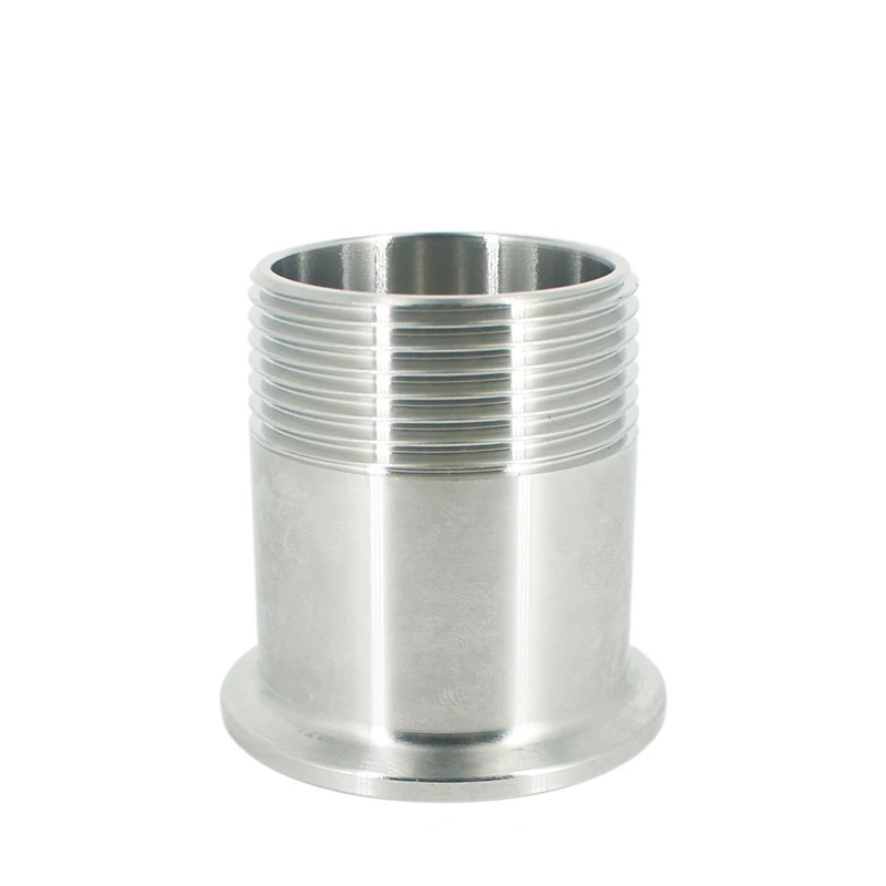 free shipping 1-1/2" DN40 Stainless Steel SS304 Sanitary Male Threaded Ferrule OD 64mm fit 2" Tri Clamp
free shipping 1-1/2" DN40 Stainless Steel SS304 Sanitary Male Threaded Ferrule OD 64mm fit 2" Tri Clamp