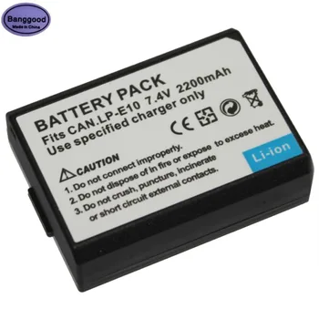 7.4V 2200mAh LP-E10 LP E10 LPE10 Digital Camera Battery Pack For Canon EOS Rebel T3 T5 T6 1100D 1200D 1300D Kiss X50 X70 LP-E10
7.4V 2200mAh LP-E10 LP E10 LPE10 Digital Camera Battery Pack For Canon EOS Rebel T3 T5 T6 1100D 1200D 1300D Kiss X50 X70 LP-E10