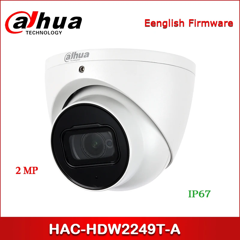 Dahua HAC-HDW2249T-A 2MP Full-color Starlight HDCVI Eyeball Camera Audio in interface, built-in mic CCTV Camera
Dahua HAC-HDW2249T-A 2MP Full-color Starlight HDCVI Eyeball Camera Audio in interface, built-in mic CCTV Camera