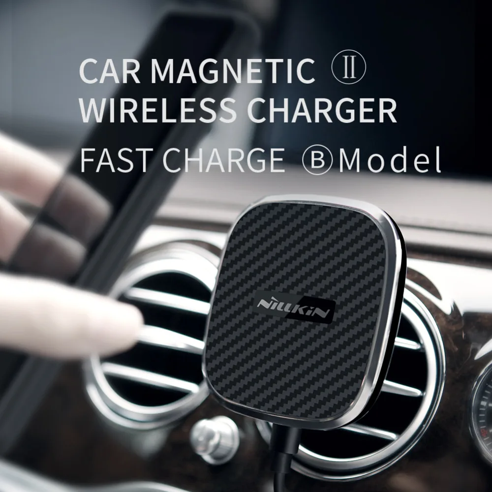 NILLKIN Qi 10W Fast Wireless Charger II-B Pad Vent Mount 360 Rotate Car Magnetic Charge Holder for iPhone X for Samsung S9 Plus
NILLKIN Qi 10W Fast Wireless Charger II-B Pad Vent Mount 360 Rotate Car Magnetic Charge Holder for iPhone X for Samsung S9 Plus