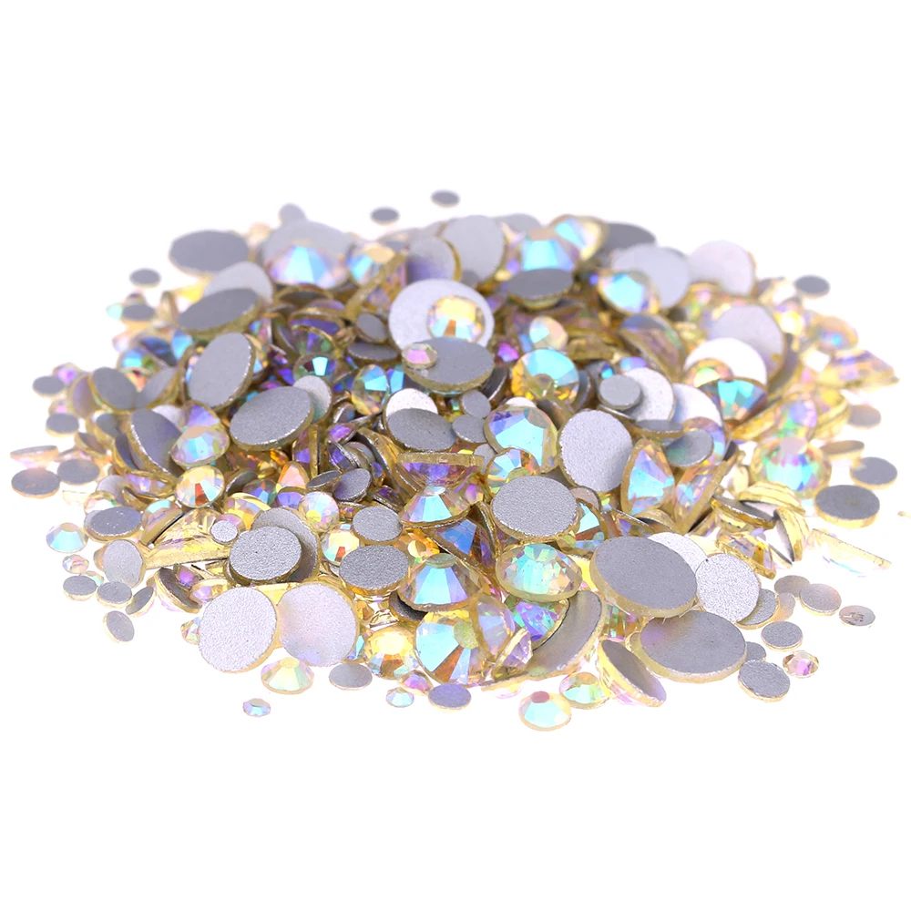 Glass Stones Crystal DIY Rhinestones For Nails Design ss3-ss30 And Mixed Jonquil AB 3D Nail Art Strass Glitter Decorations
Glass Stones Crystal DIY Rhinestones For Nails Design ss3-ss30 And Mixed Jonquil AB 3D Nail Art Strass Glitter Decorations